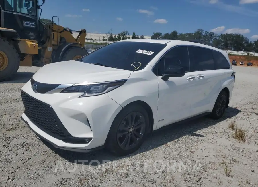 TOYOTA SIENNA XSE 2021 vin 5TDDRKEC3MS054207 from auto auction Copart