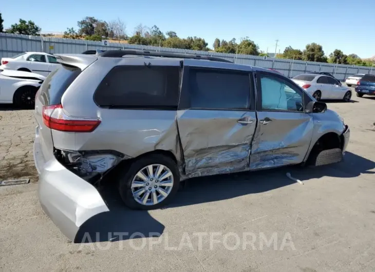 TOYOTA SIENNA XLE 2017 vin 5TDDZ3DC2HS152206 from auto auction Copart