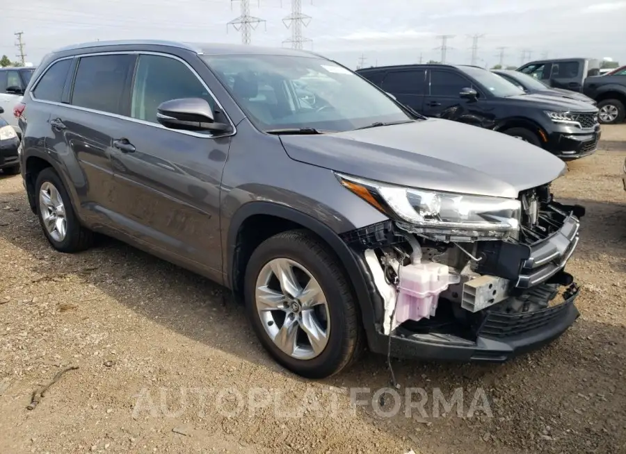 TOYOTA HIGHLANDER 2018 vin 5TDDZRFHXJS865405 from auto auction Copart