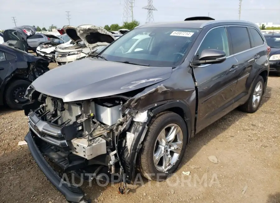 TOYOTA HIGHLANDER 2018 vin 5TDDZRFHXJS865405 from auto auction Copart