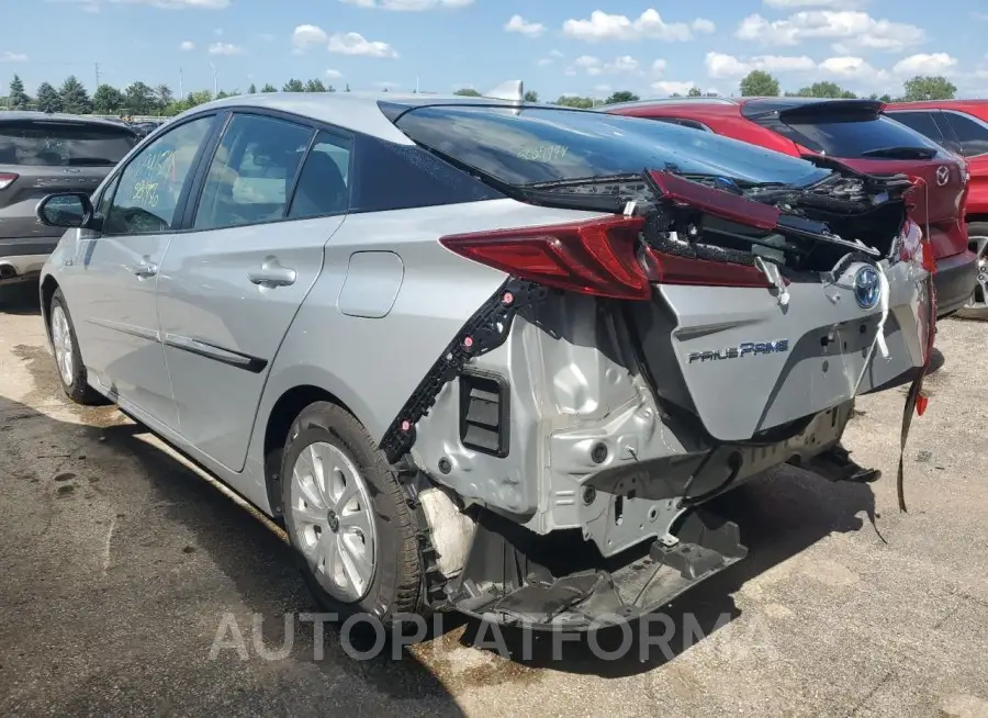 TOYOTA PRIUS PRIM 2021 vin JTDKAMFP5M3191193 from auto auction Copart