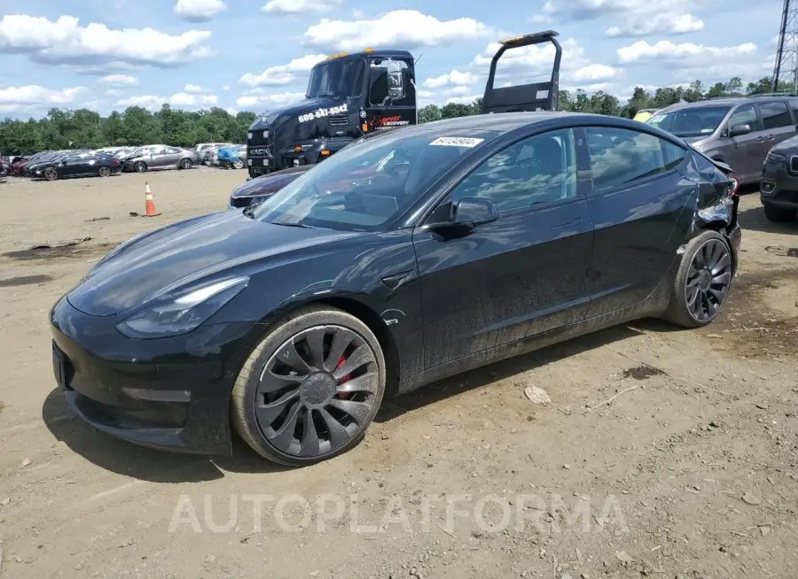 TESLA MODEL 3 2022 vin 5YJ3E1ECXNF118573 from auto auction Copart