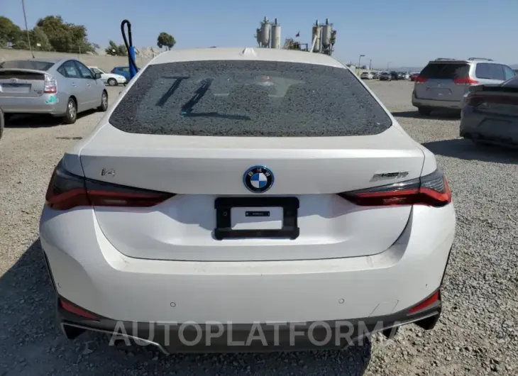 BMW I4 EDRIVE 2024 vin WBY43AW00RFS92330 from auto auction Copart