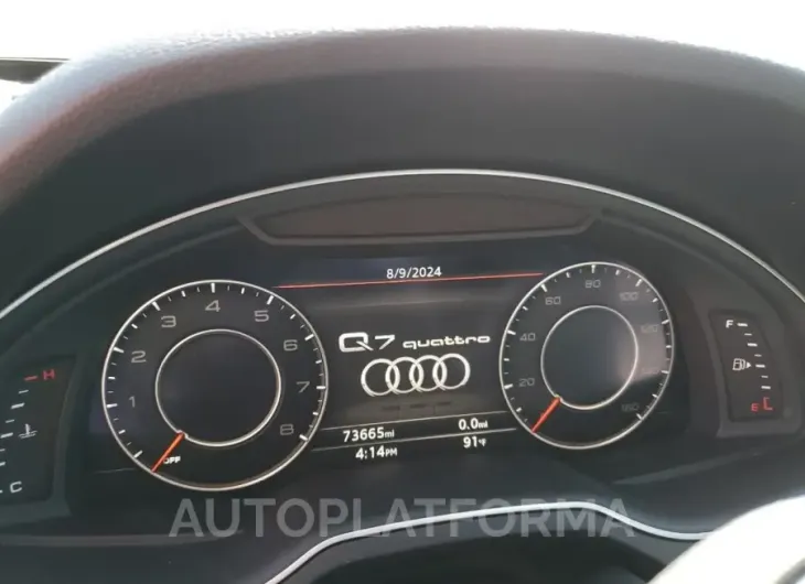 AUDI Q7 PREMIUM 2019 vin WA1LAAF79KD013498 from auto auction Copart