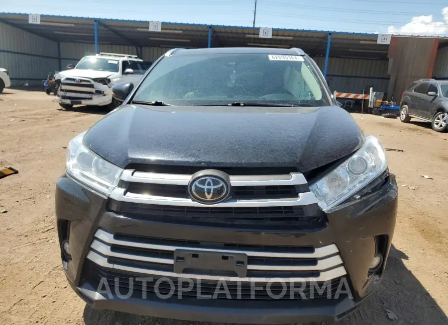 TOYOTA HIGHLANDER 2017 vin 5TDJZRFH3HS390242 from auto auction Copart