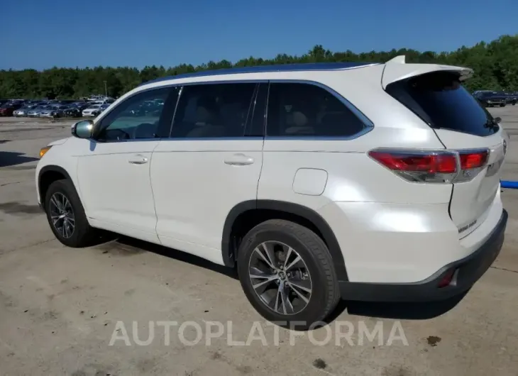 TOYOTA HIGHLANDER 2016 vin 5TDKKRFH5GS185609 from auto auction Copart