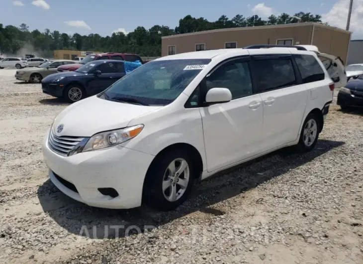 TOYOTA SIENNA LE 2017 vin 5TDKZ3DC0HS799727 from auto auction Copart