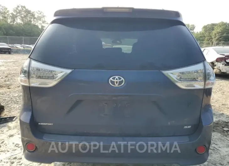 TOYOTA SIENNA SE 2019 vin 5TDXZ3DC8KS980605 from auto auction Copart