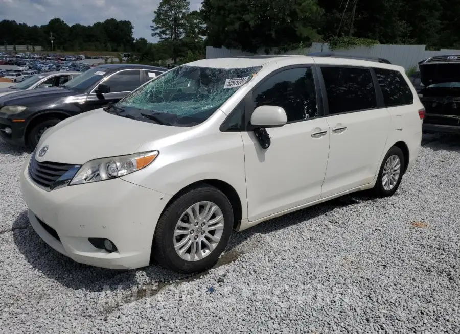 TOYOTA SIENNA XLE 2015 vin 5TDYK3DC9FS641172 from auto auction Copart