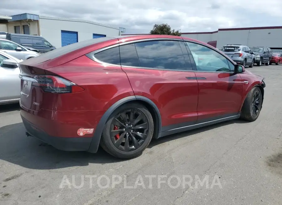 TESLA MODEL X 2016 vin 5YJXCAE43GFS00583 from auto auction Copart