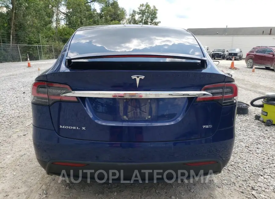 TESLA MODEL X 2017 vin 5YJXCBE21HF050303 from auto auction Copart