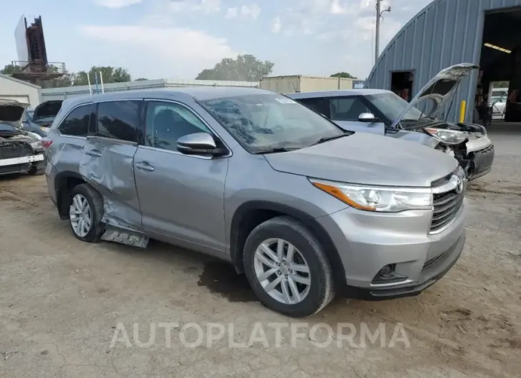 TOYOTA HIGHLANDER 2015 vin 5TDBKRFH9FS122012 from auto auction Copart