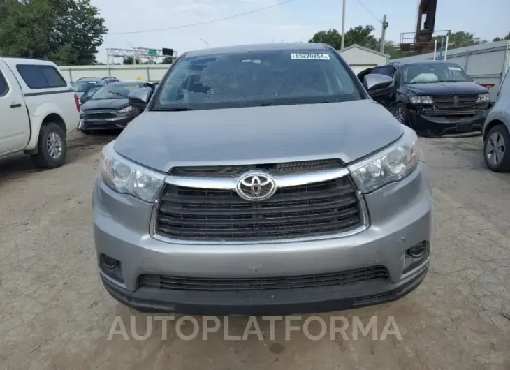 TOYOTA HIGHLANDER 2015 vin 5TDBKRFH9FS122012 from auto auction Copart