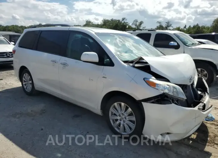 TOYOTA SIENNA XLE 2017 vin 5TDDZ3DC0HS153970 from auto auction Copart