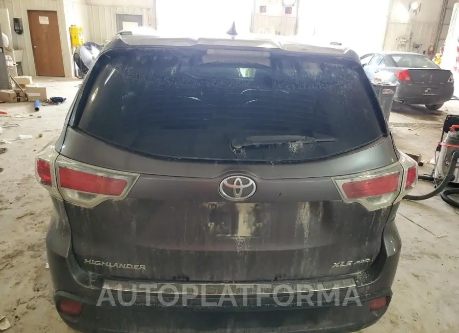 TOYOTA HIGHLANDER 2015 vin 5TDJKRFH6FS146702 from auto auction Copart