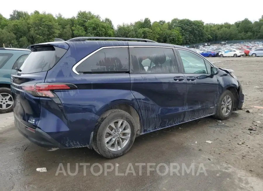 TOYOTA SIENNA LE 2021 vin 5TDKSKFCXMS038144 from auto auction Copart