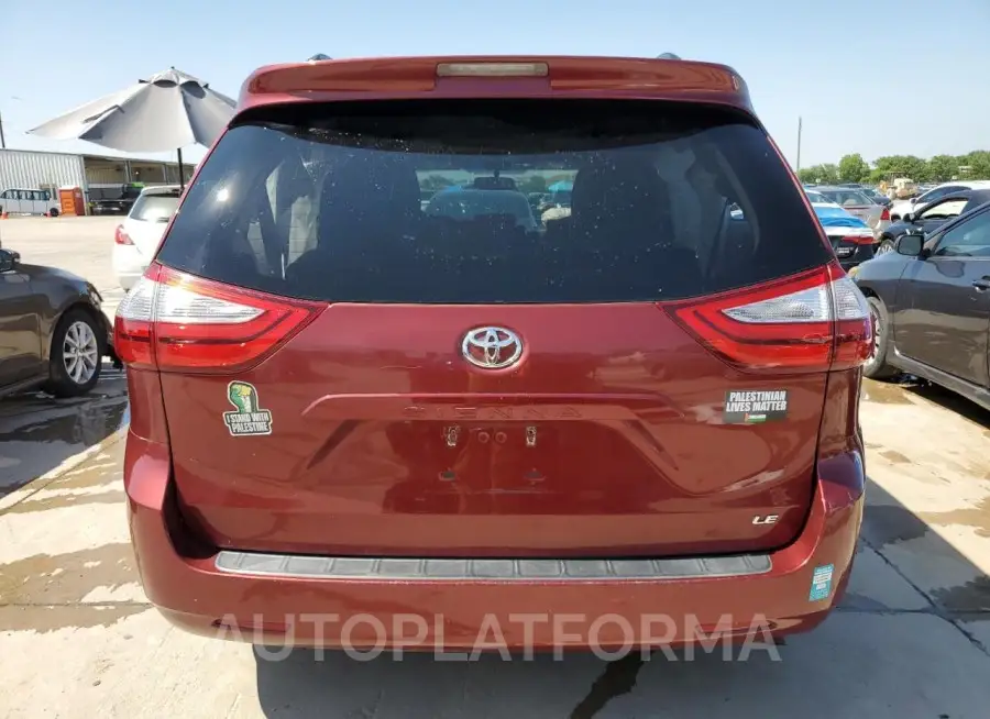 TOYOTA SIENNA LE 2017 vin 5TDKZ3DC4HS857791 from auto auction Copart