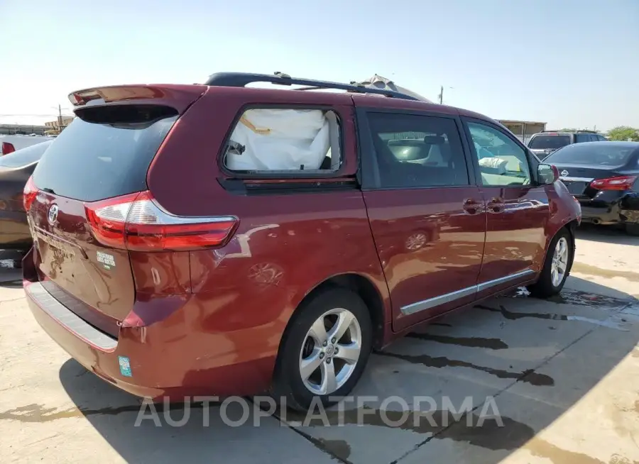 TOYOTA SIENNA LE 2017 vin 5TDKZ3DC4HS857791 from auto auction Copart