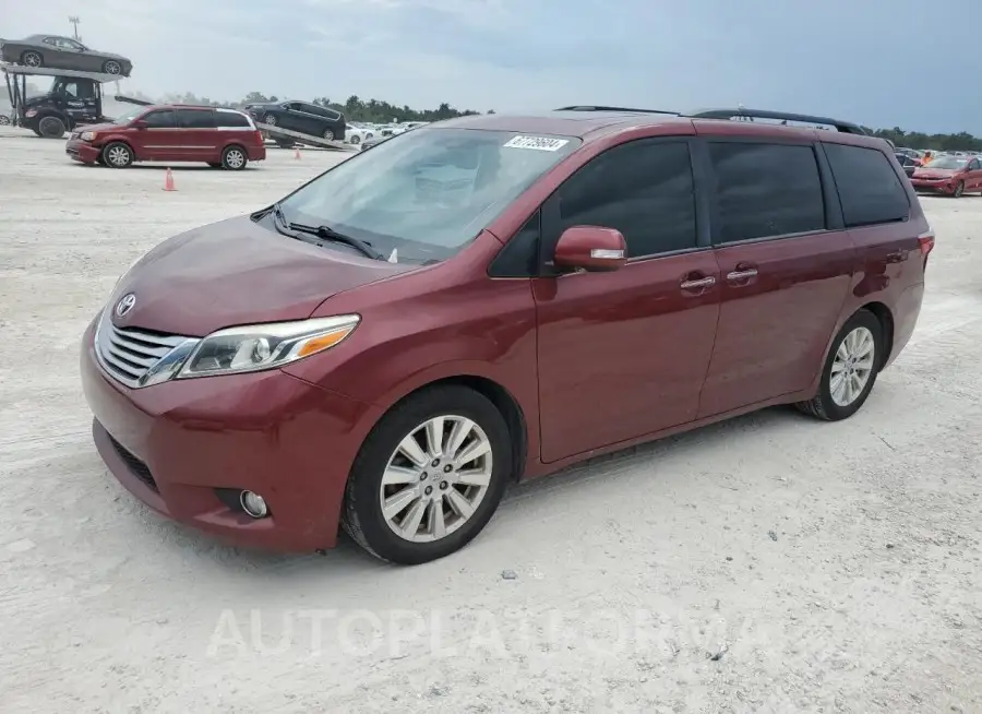 TOYOTA SIENNA XLE 2017 vin 5TDYZ3DC5HS787857 from auto auction Copart