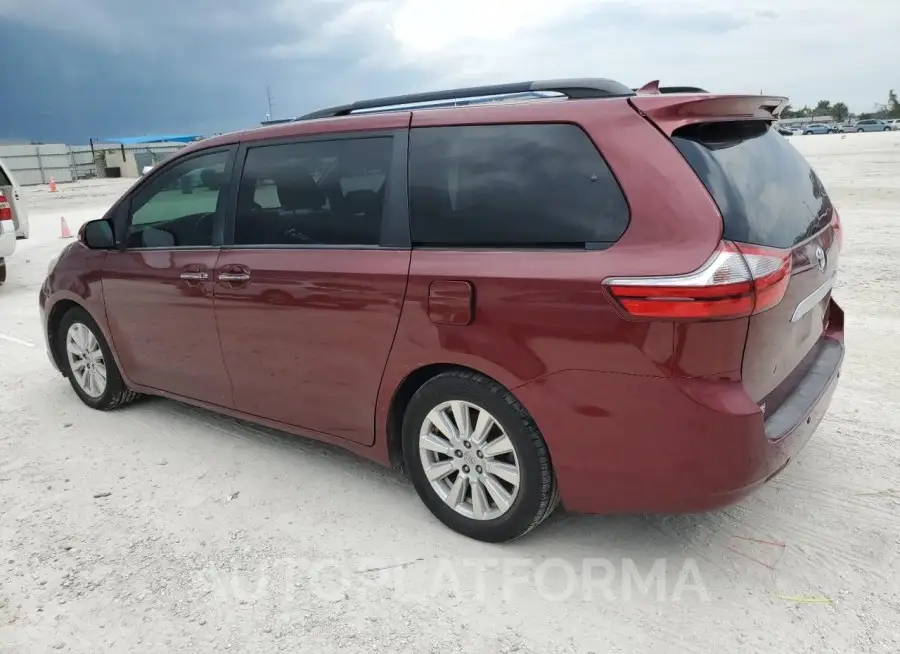 TOYOTA SIENNA XLE 2017 vin 5TDYZ3DC5HS787857 from auto auction Copart