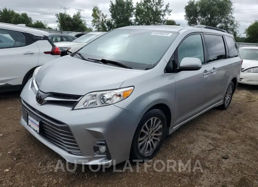 TOYOTA SIENNA XLE 2019 vin 5TDYZ3DC5KS008528 from auto auction Copart