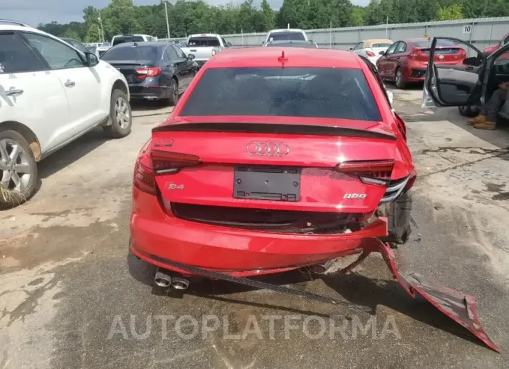 AUDI S4 PRESTIG 2018 vin WAUC4AF49JA003148 from auto auction Copart