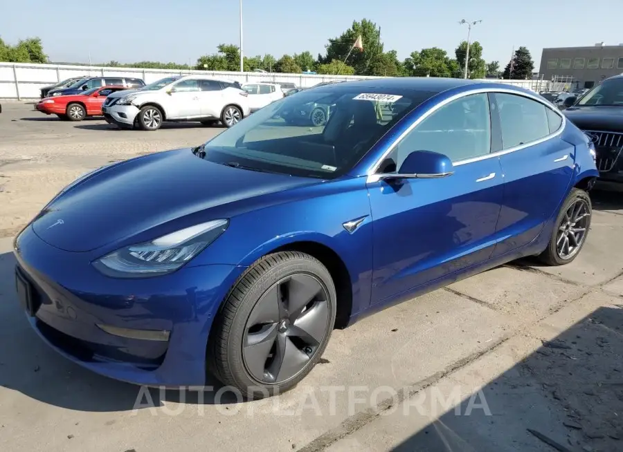 TESLA MODEL 3 2020 vin 5YJ3E1EBXLF627955 from auto auction Copart