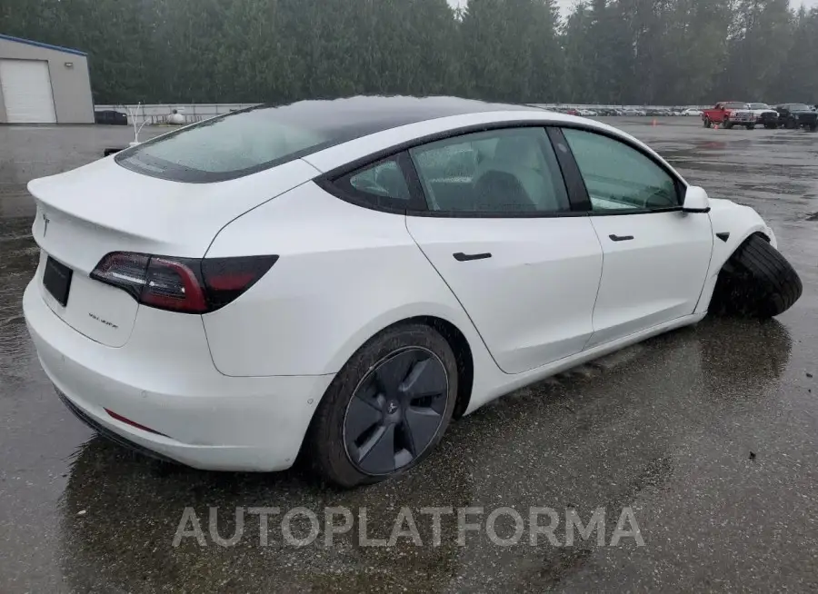 TESLA MODEL 3 2022 vin 5YJ3E1EBXNF228899 from auto auction Copart