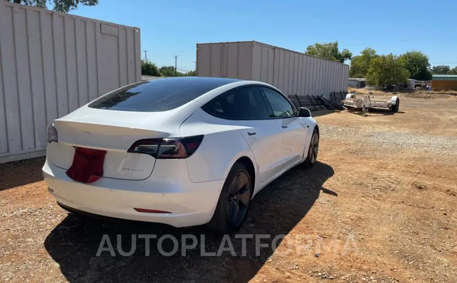 TESLA MODEL 3 2022 vin 5YJ3E1EBXNF250465 from auto auction Copart