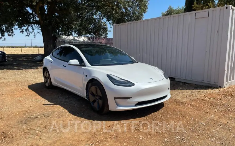 TESLA MODEL 3 2022 vin 5YJ3E1EBXNF250465 from auto auction Copart