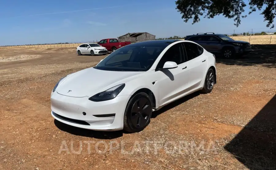 TESLA MODEL 3 2022 vin 5YJ3E1EBXNF250465 from auto auction Copart