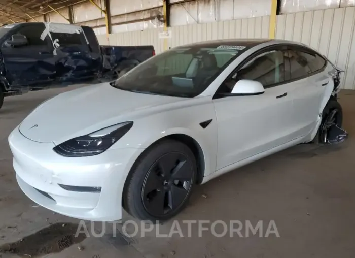 TESLA MODEL 3 2022 vin 5YJ3E1EBXNF327609 from auto auction Copart