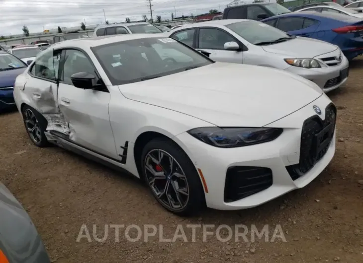 BMW I4 M50 2023 vin WBY33AW0XPFR20600 from auto auction Copart