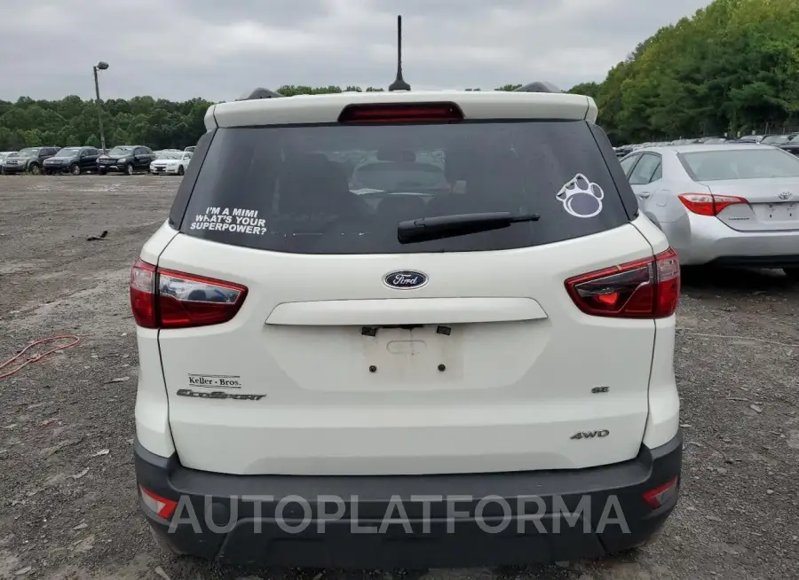 FORD ECOSPORT S 2019 vin MAJ6S3GL9KC266100 from auto auction Copart