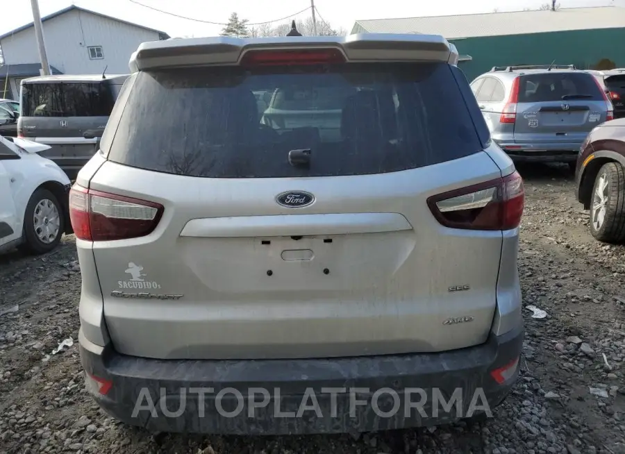 FORD ECOSPORT S 2020 vin MAJ6S3JL8LC349396 from auto auction Copart