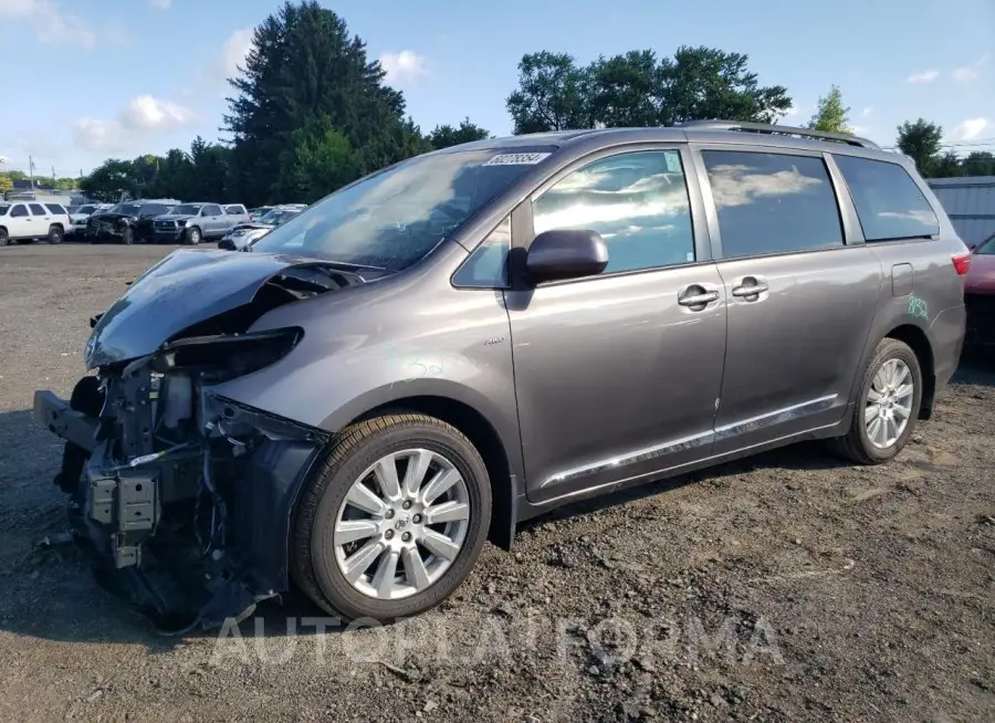 TOYOTA SIENNA XLE 2017 vin 5TDDZ3DC5HS157660 from auto auction Copart