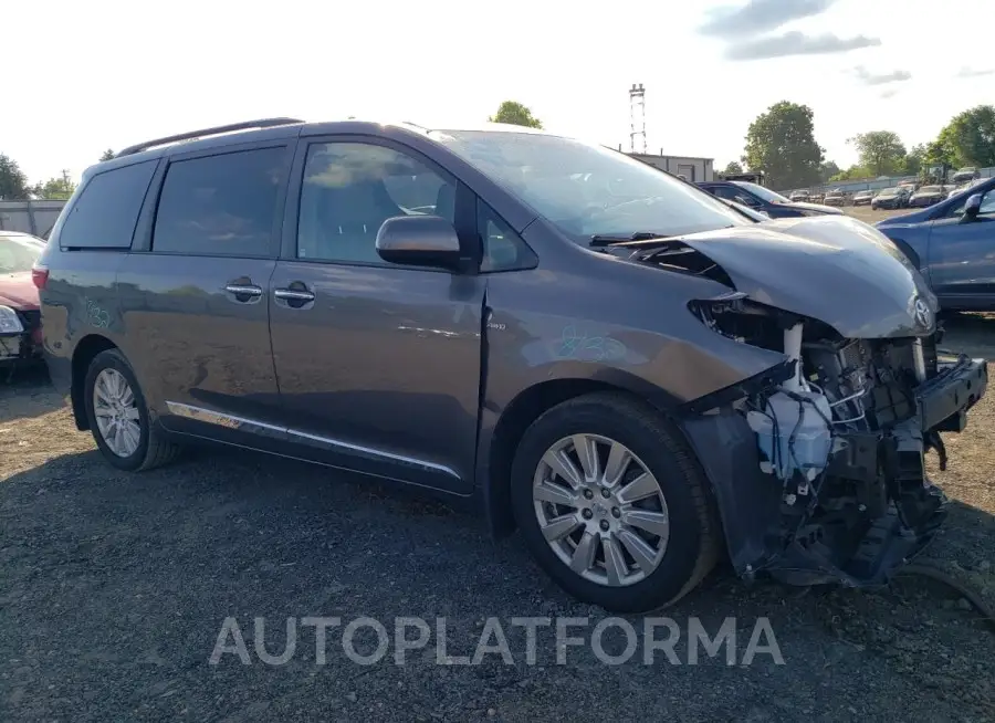 TOYOTA SIENNA XLE 2017 vin 5TDDZ3DC5HS157660 from auto auction Copart