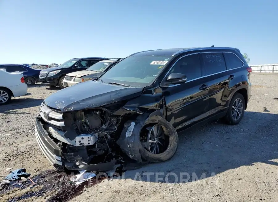 TOYOTA HIGHLANDER 2019 vin 5TDJZRFH1KS563859 from auto auction Copart