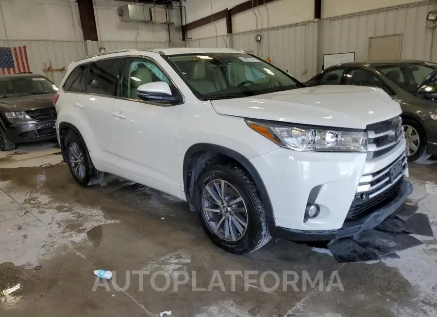 TOYOTA HIGHLANDER 2018 vin 5TDJZRFH6JS557411 from auto auction Copart