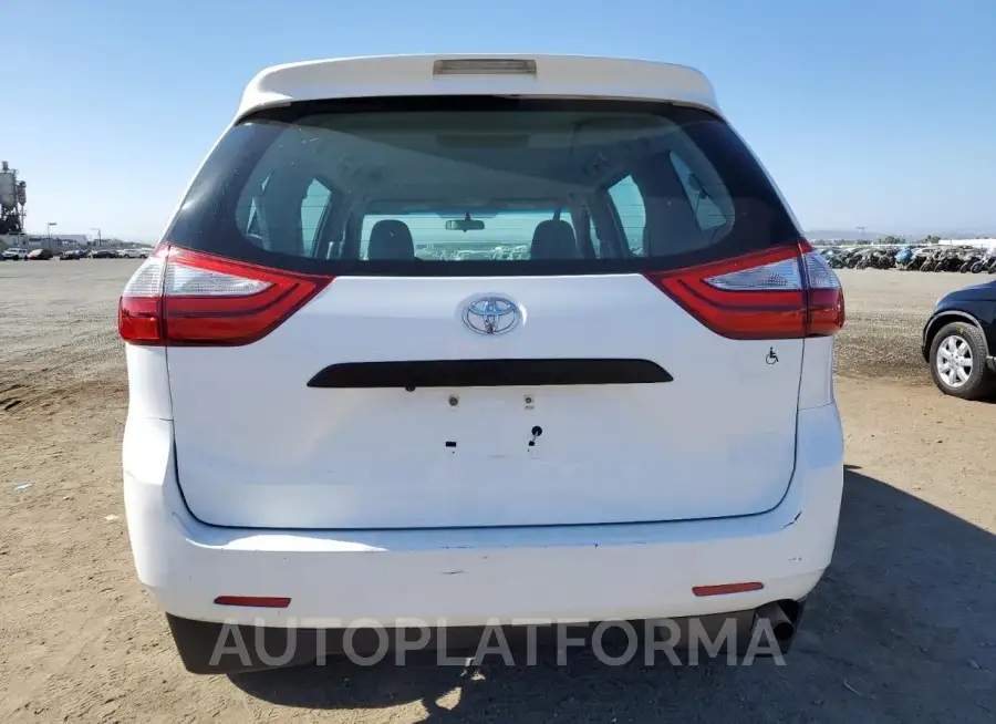 TOYOTA SIENNA 2016 vin 5TDZK3DC2GS693846 from auto auction Copart