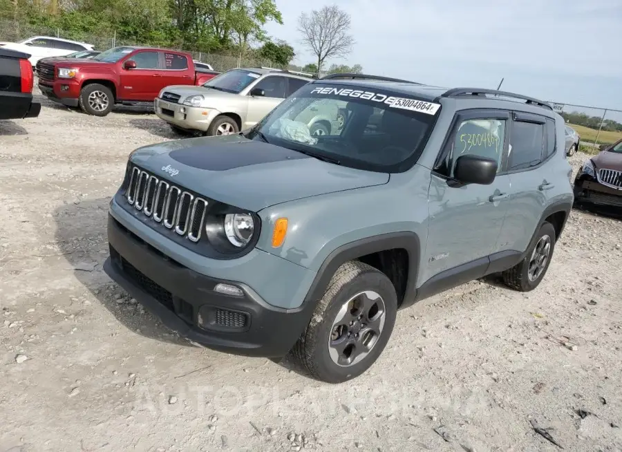 JEEP RENEGADE S 2018 vin ZACCJBAB7JPH10434 from auto auction Copart