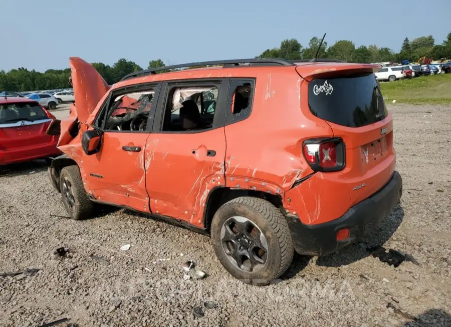 JEEP RENEGADE S 2017 vin ZACCJBAB8HPE66299 from auto auction Copart