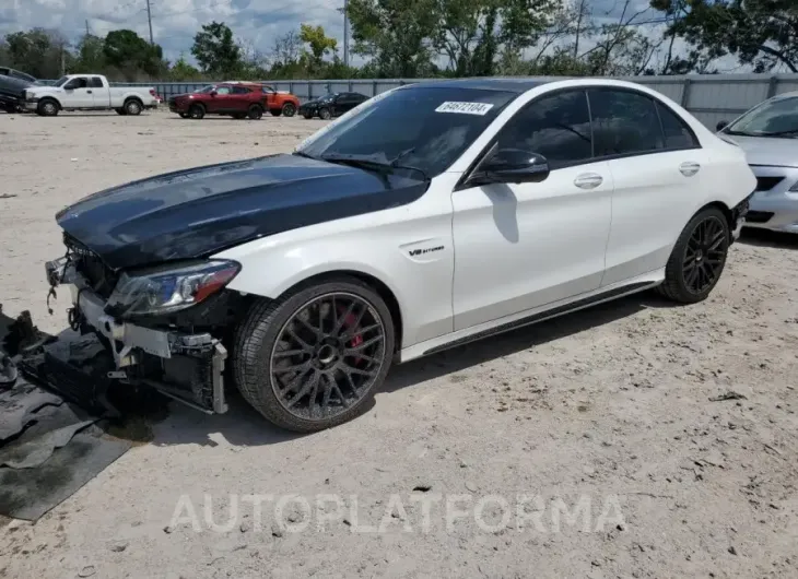 MERCEDES-BENZ C 63 AMG-S 2019 vin 55SWF8HB4KU301337 from auto auction Copart