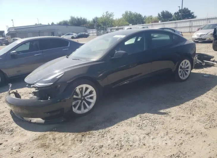 TESLA MODEL 3 2022 vin 5YJ3E1EA8NF190483 from auto auction Copart