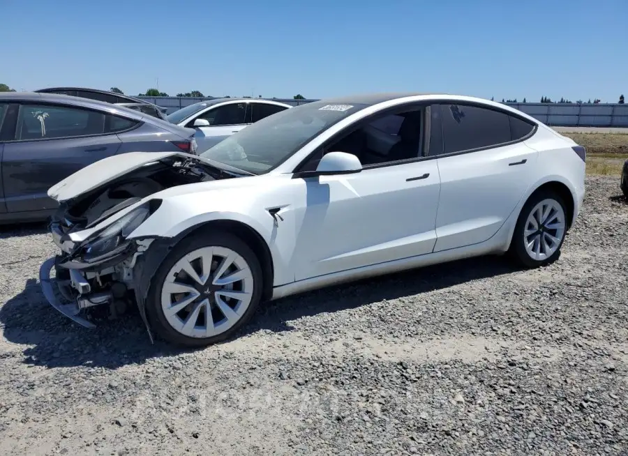 TESLA MODEL 3 2022 vin 5YJ3E1EB5NF144182 from auto auction Copart