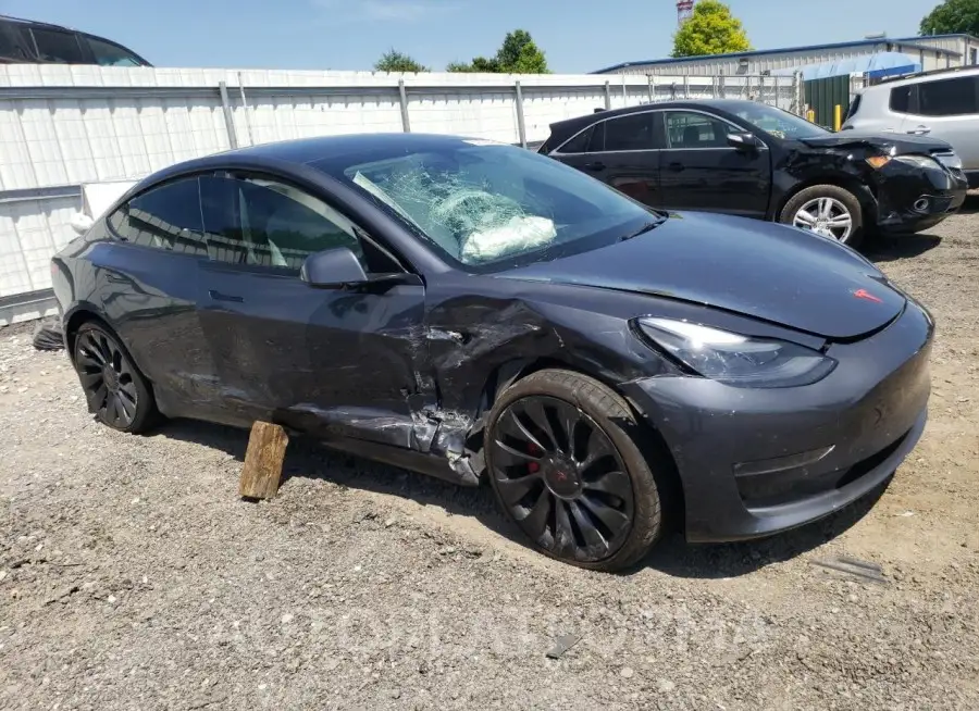 TESLA MODEL 3 2022 vin 5YJ3E1EC4NF295801 from auto auction Copart