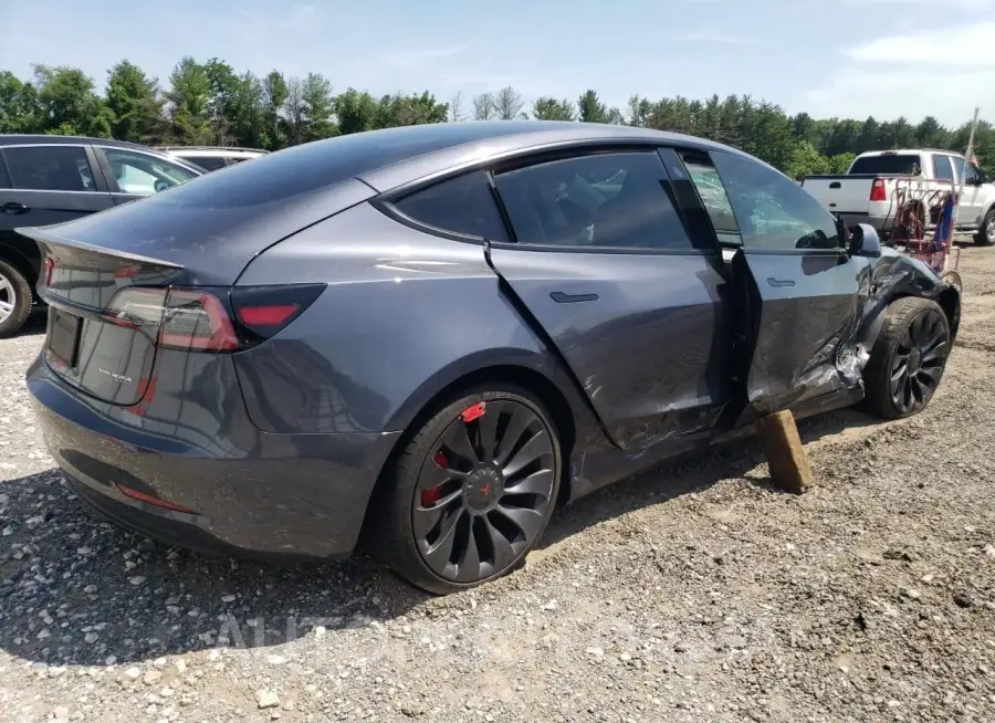 TESLA MODEL 3 2022 vin 5YJ3E1EC4NF295801 from auto auction Copart