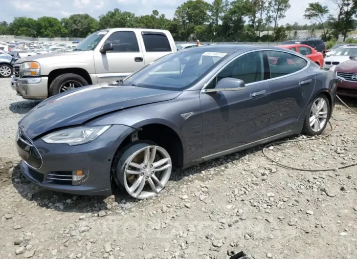 TESLA MODEL S 85 2015 vin 5YJSA1H10FFP71707 from auto auction Copart