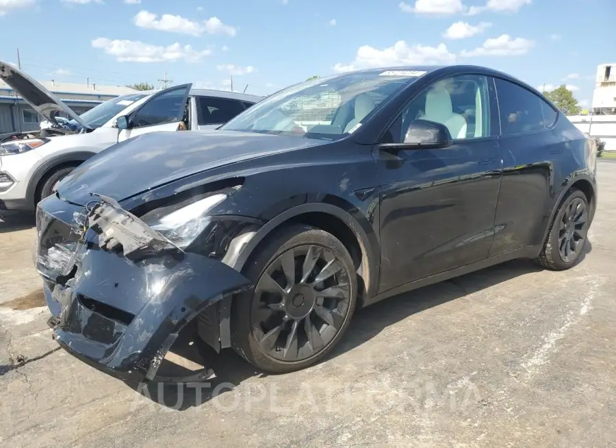 TESLA MODEL Y 2022 vin 7SAYGAEEXNF465311 from auto auction Copart