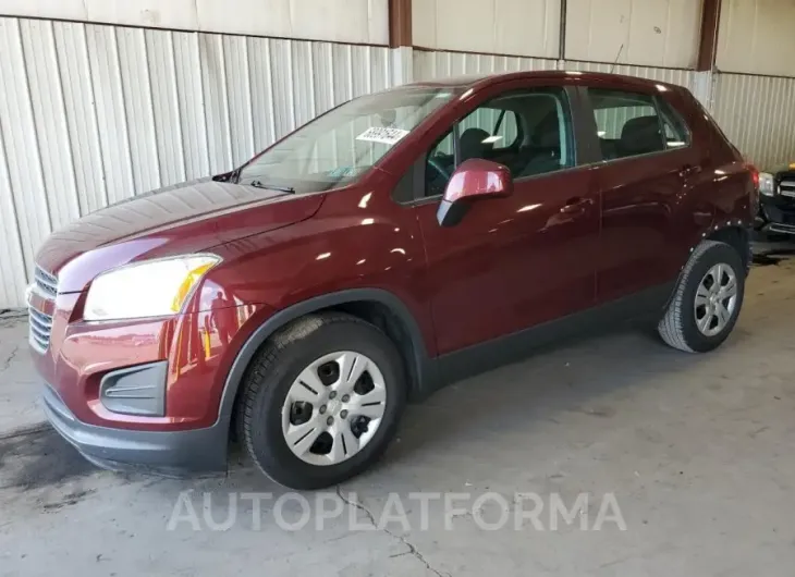 CHEVROLET TRAX LS 2016 vin 3GNCJKSB8GL244696 from auto auction Copart